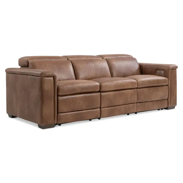 Product Image 1 for Lioni Leather Power Motion Sofa from Bernhardt Furniture