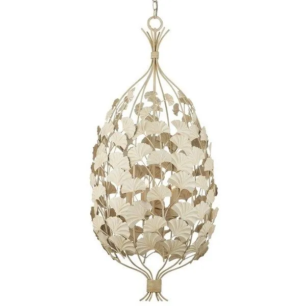 Product Image 1 for Maidenhair Cream Chandelier from Currey & Company