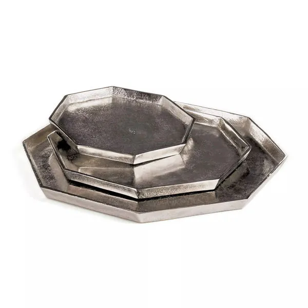 Product Image 1 for Barclay Butera Alloy Trays, Set Of 3 from Napa Home And Garden
