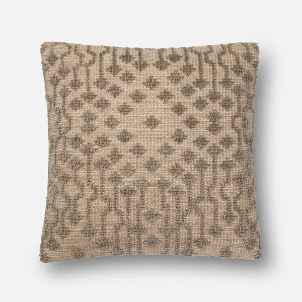 Product Image 2 for Taupe Cotton & Wool Pillow from Loloi