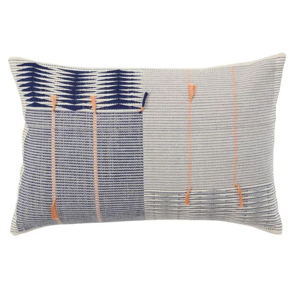 Product Image 4 for Jotsoma Tribal Navy/ Silver Pillow from Jaipur 