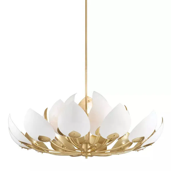 Product Image 1 for Lotus 21 Light Chandelier from Hudson Valley