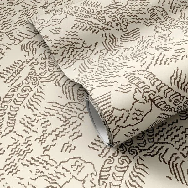 Product Image 1 for Balkan Taupe Wallpaper from Four Hands