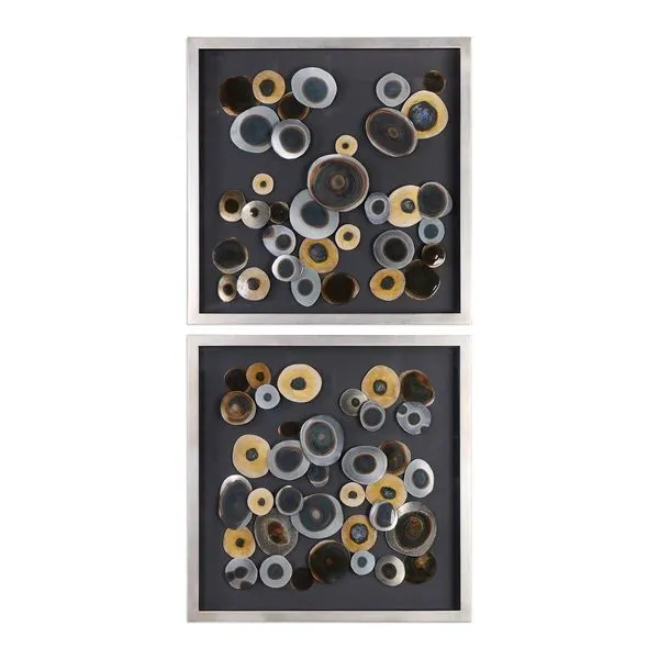 Product Image 2 for Uttermost Discs Wall Art Squares S/2 from Uttermost