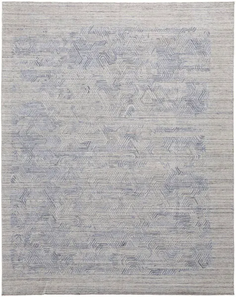 Product Image 1 for Elias Textured Blue / Gray Area Rug - 5' x 8' from Feizy Rugs
