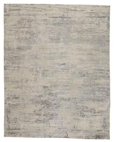 Product Image 2 for Retreat Handmade Abstract Gray/ Ivory Rug from Jaipur