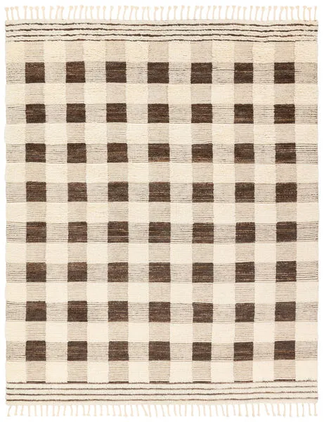 Product Image 1 for Berkshire Handknotted Striped Brown / Cream Rug from Jaipur 