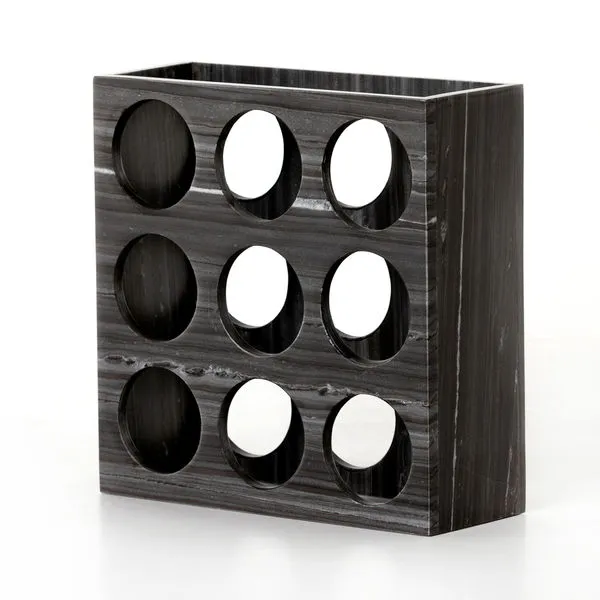 Product Image 1 for Veneto Wine Rack Ebony Marble from Four Hands