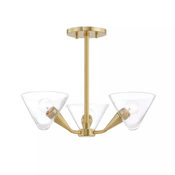 Product Image 1 for Isabella 3 Light Semi Flush from Mitzi