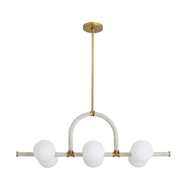 Product Image 1 for Harrison Antique Gold Brass Linear Steel Chandelier from Arteriors