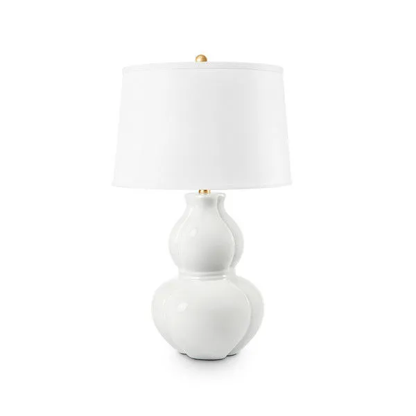 Product Image 1 for Sandar Lamp with Shade 17-inch White Linen from Villa & House