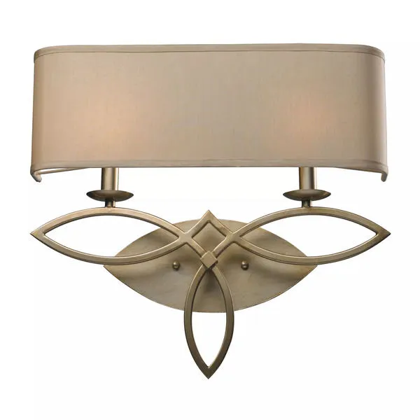 Product Image 1 for 2  Light Wall Sconce In Aged Silver from Elk Lighting