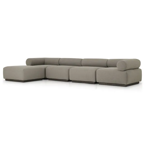 Product Image 1 for Lenox Outdoor 4 Piece Sectional with Ottoman from Four Hands