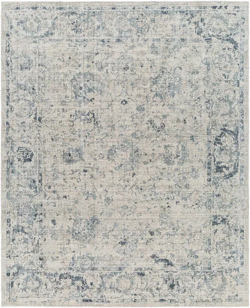 Product Image 1 for Jordan Hand-Knotted Ink Blue / White Rug  - 8' x 10' from Surya