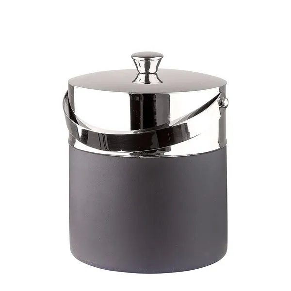 Product Image 1 for Andor Silver and Black Ice Cube Bucket from BIDKHome