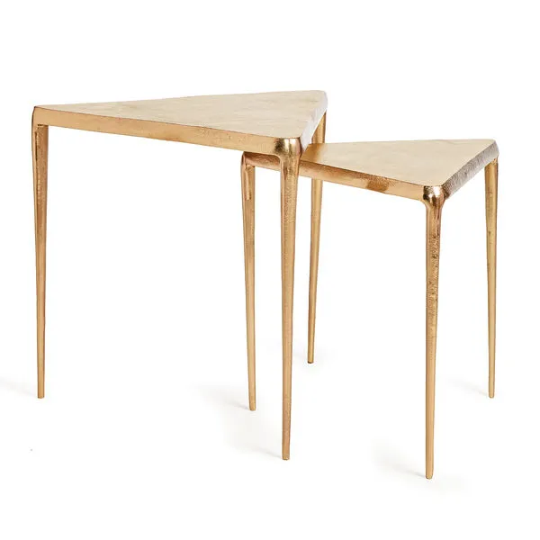 Product Image 1 for Raven Brass Nesting Side Tables, Set of 2 from Napa Home And Garden