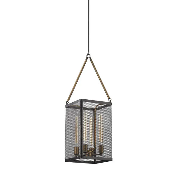 Product Image 1 for Donovan 4 Light Chandelier In Wrought Iron Black And Antique Gold from Elk Lighting