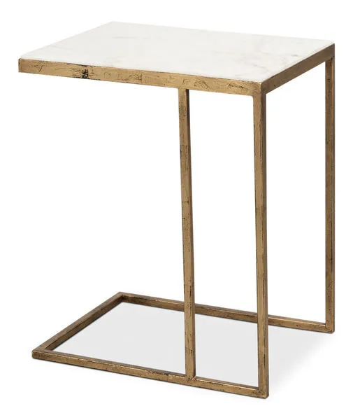 Product Image 1 for Patsy Gold Side Table from Sarreid Ltd.