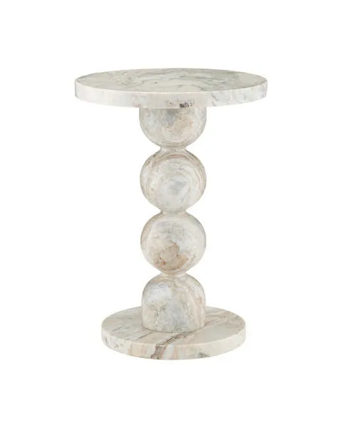 Product Image 1 for Turner Marble Accent Table from Currey & Company