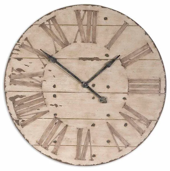 Product Image 1 for Uttermost Harrington 36" Wooden Wall Clock from Uttermost