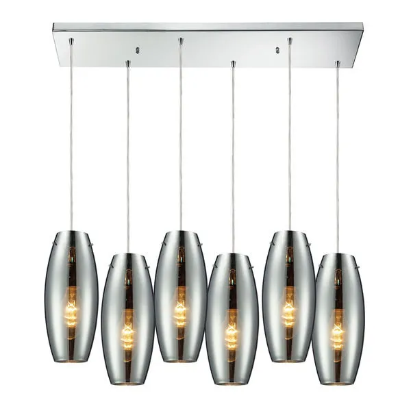 Product Image 1 for Menlow Park 6 Light Pendant In Polished Chrome from Elk Lighting