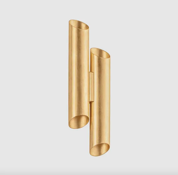 Rylane Wall Sconce isolated on a light grey background showing overall shape clearly.