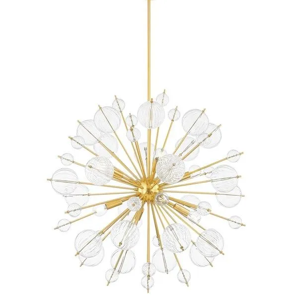 Product Image 1 for Linnea 8-Light Modern Decorative Aged Brass Chandelier from Mitzi