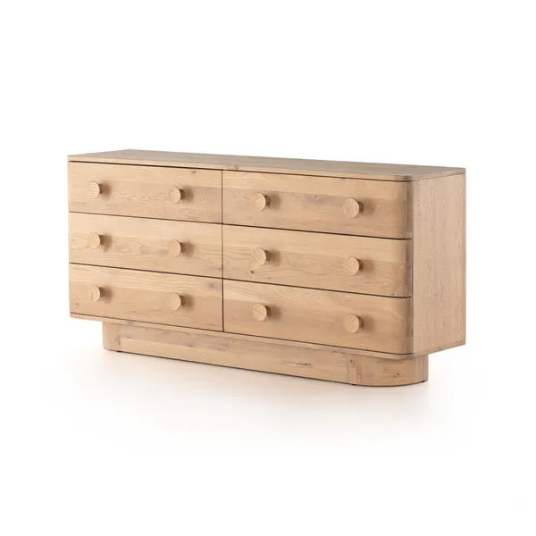 Product Image 14 for Mallory 6 Drawer Dresser Light Oak from Four Hands