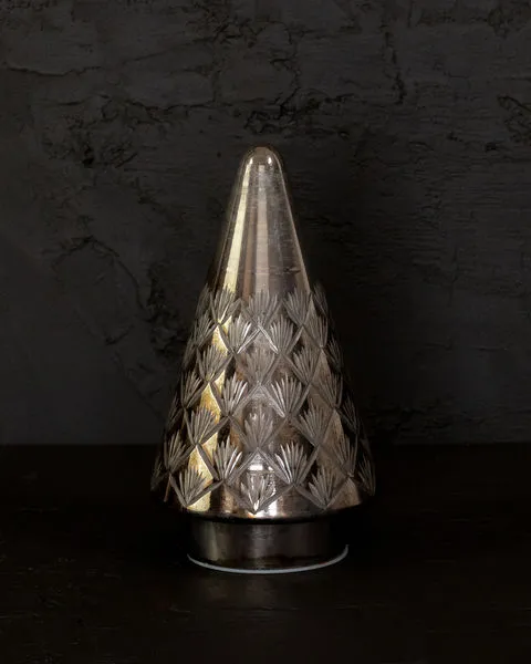 Product Image 4 for Silver Light-Up Etched Glass Tree Decor from Accent Decor