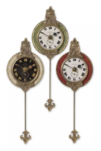Product Image 2 for Uttermost Monarch Wall Clock Set/3 from Uttermost