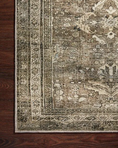 Product Image 1 for Layla 2'6" X 12'0" Antique / Moss Rug from Loloi