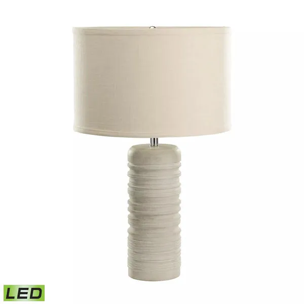 Product Image 1 for Sand Stone Ribbed Round Table Lamp from Elk Home