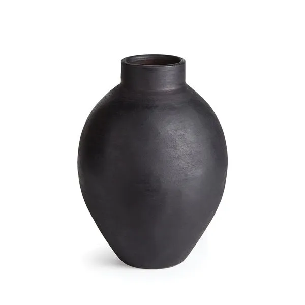 Product Image 1 for Analia Small Black Terracotta Vase from Napa Home And Garden