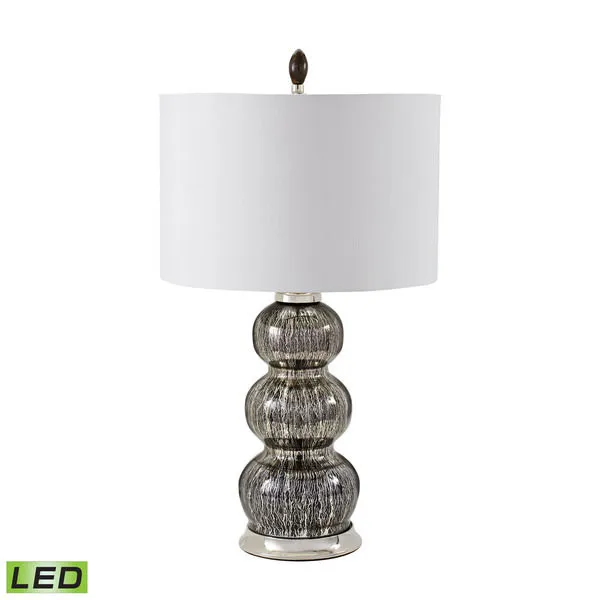 Product Image 1 for Black Mercury Gourd Table Lamp With Pure White Shade from Elk Home