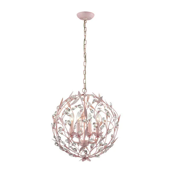 Product Image 1 for Circeo 4 Light Chandelier In Light Pink from Elk Lighting