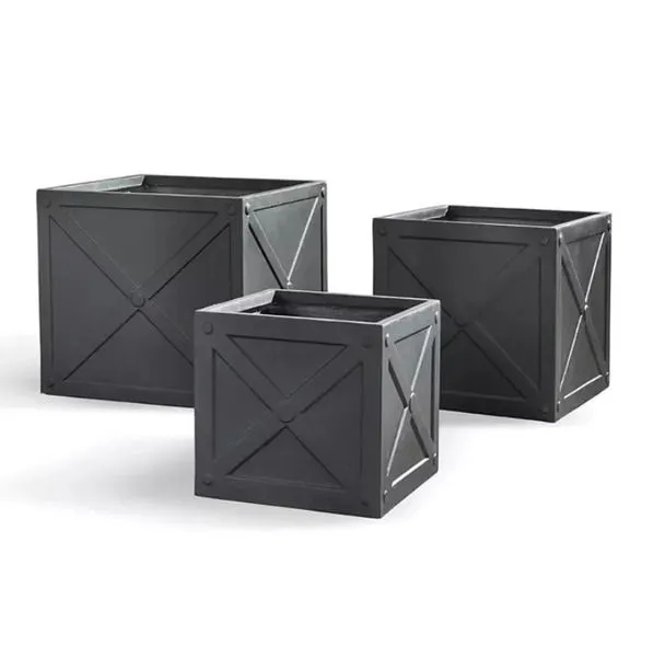 Product Image 1 for Fibreclay X Box Cubes, Set Of 3 from Napa Home And Garden