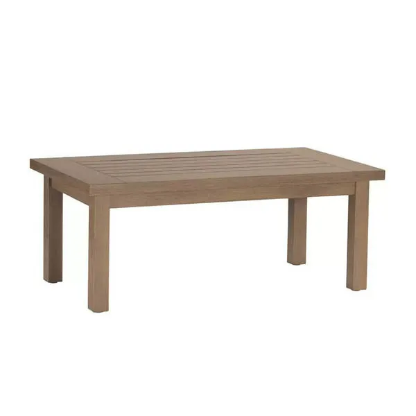 Product Image 1 for Club Aluminum Sandalwood Rectangular Coffee Table from Summer Classics
