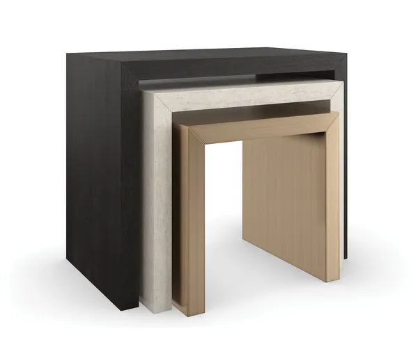 Product Image 3 for Contrast Cinder Birch Nesting Tables from Caracole