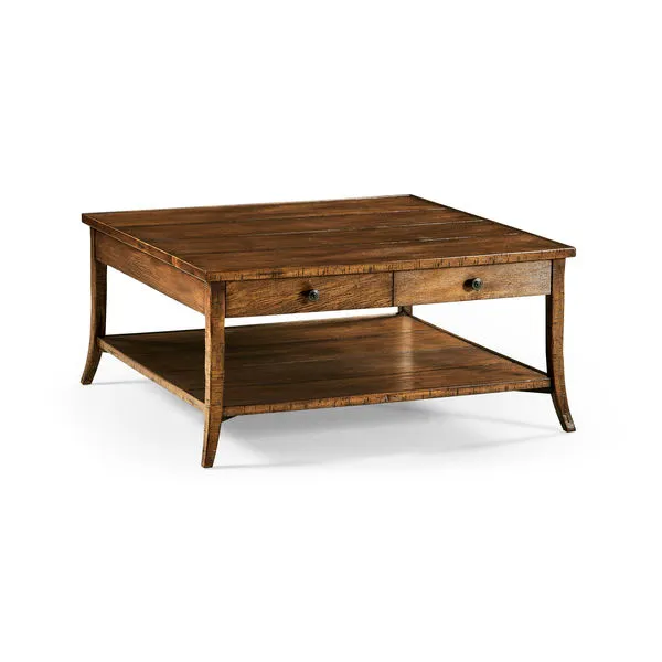 Product Image 1 for Square Country Walnut Coffee Table from Johnathan Charles