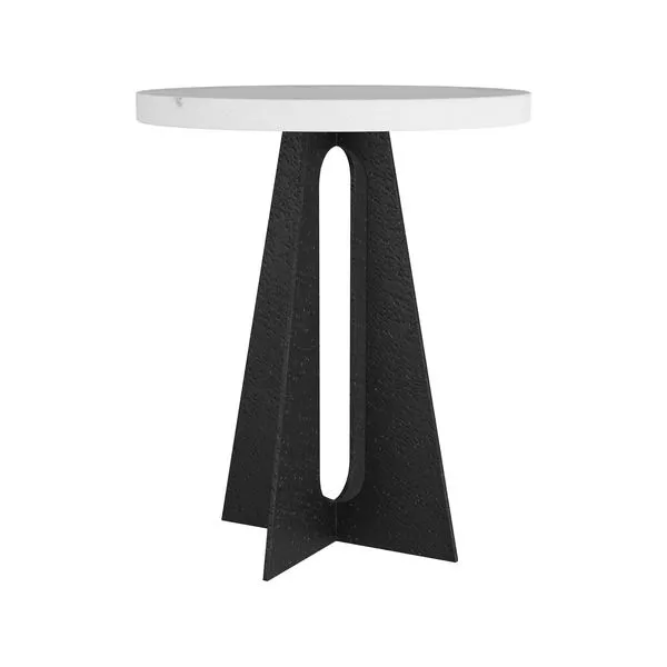 Product Image 7 for Tobin Black & White Marble End Table from Arteriors