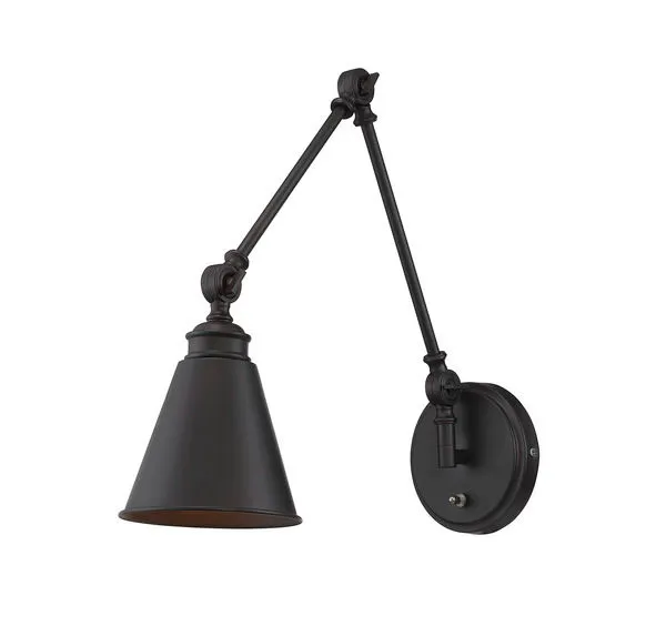 Product Image 2 for Morland 1 Light Adjustable Sconce With Plug from Savoy House