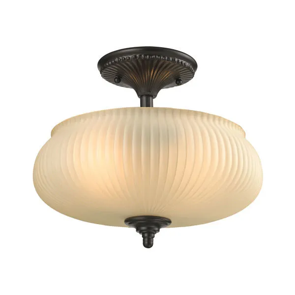 Product Image 1 for Park Ridge 2 Light Semi Flush In Oil Rubbed Bronze from Elk Lighting