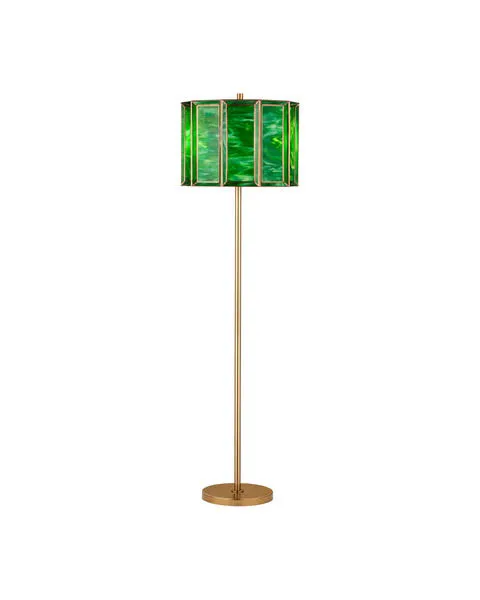 Product Image 1 for Daze Green Floor Lamp from Currey & Company