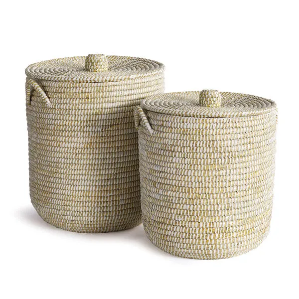 Product Image 1 for Rivergrass Hamper Baskets With Lids, Set Of 2 from Napa Home And Garden