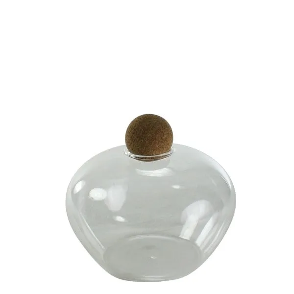 Product Image 3 for Sable Glass Jar With Cork Ball Stopper Clear from Homart