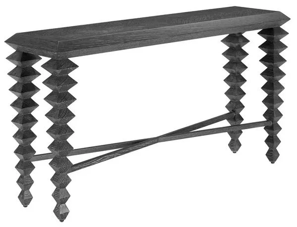Product Image 4 for Saranya Black Console Table from Currey & Company