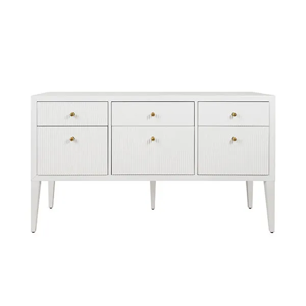 Product Image 3 for Palmer Fluted Six Drawer Buffet from Worlds Away