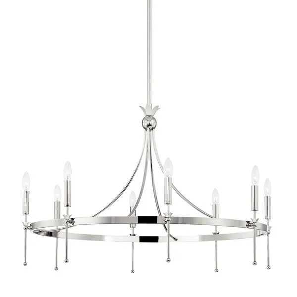 Product Image 1 for Gates 8 Light Chandelier from Hudson Valley