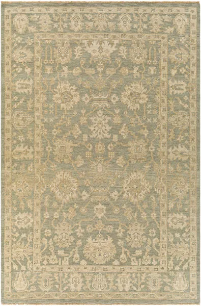Product Image 1 for Reign Hand-Knotted Dusty Sage / Tan Rug - 6' x 9' from Surya