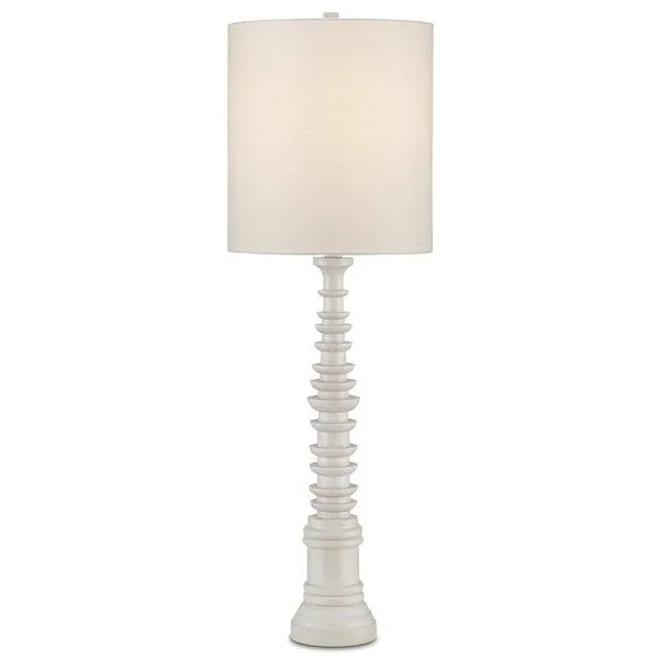 Product Image 1 for Malayan White Table Lamp from Currey & Company